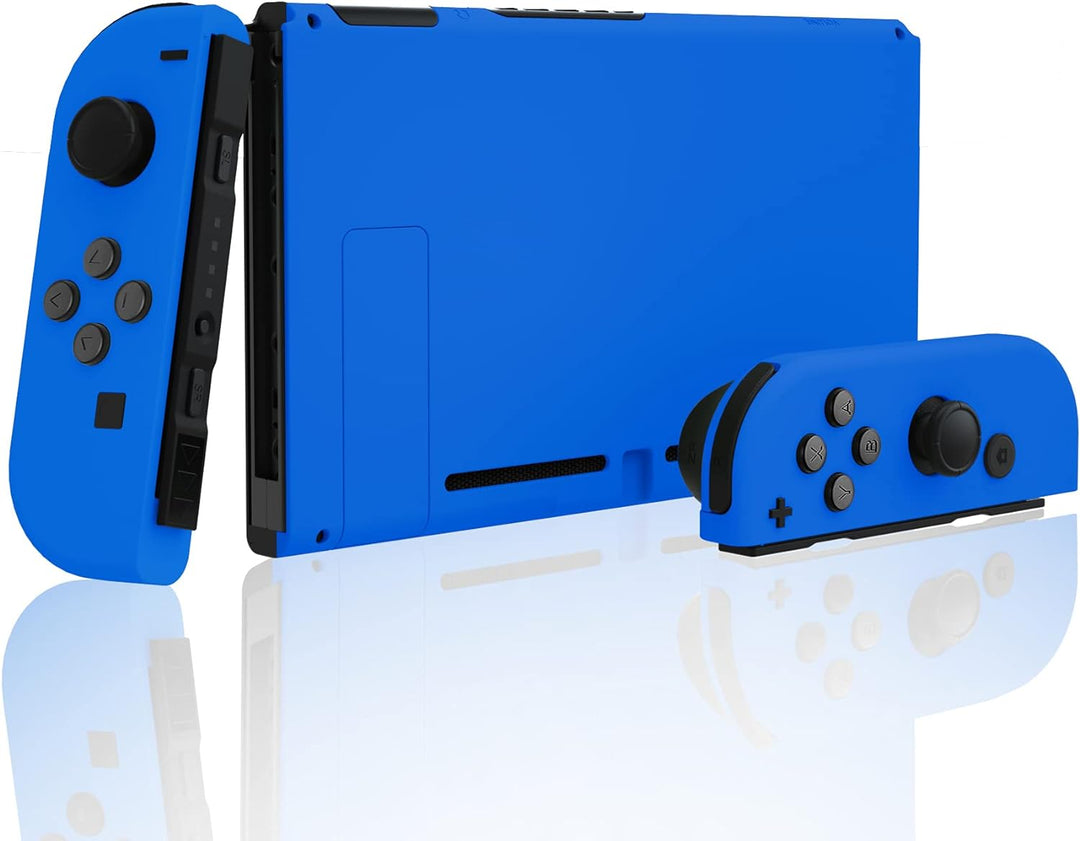eXtremeRate Hülle Case für Nintendo Switch Joycon/Konsole, Rückgehäuse&Kickstand für Switch Console,