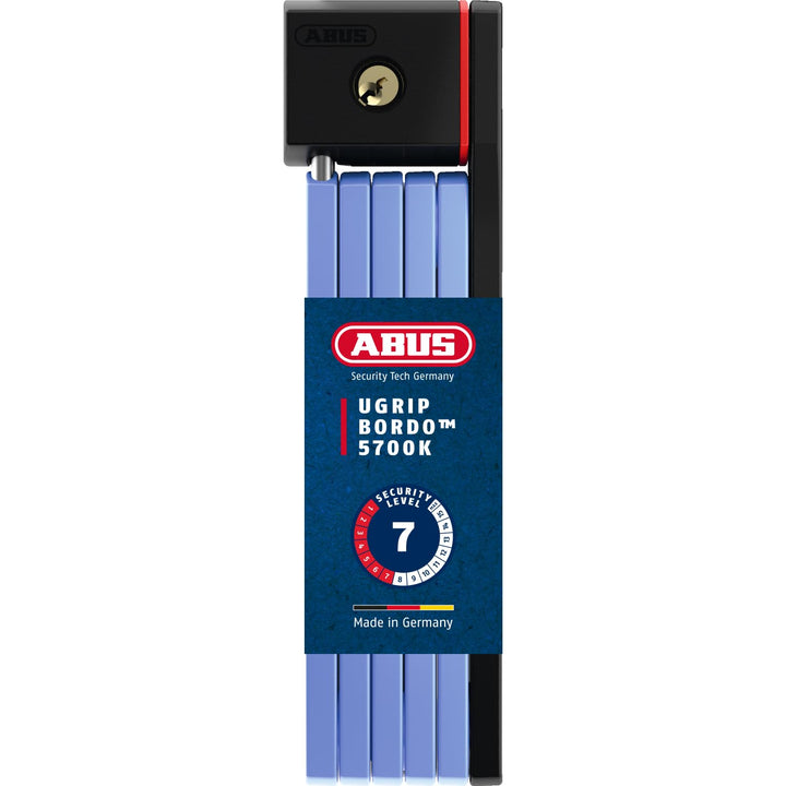 ABUS Faltschloss Bordo uGrip 5700K SH mit Halterung - Fahrradschloss mit 5 mm starken Stäben - ABUS-