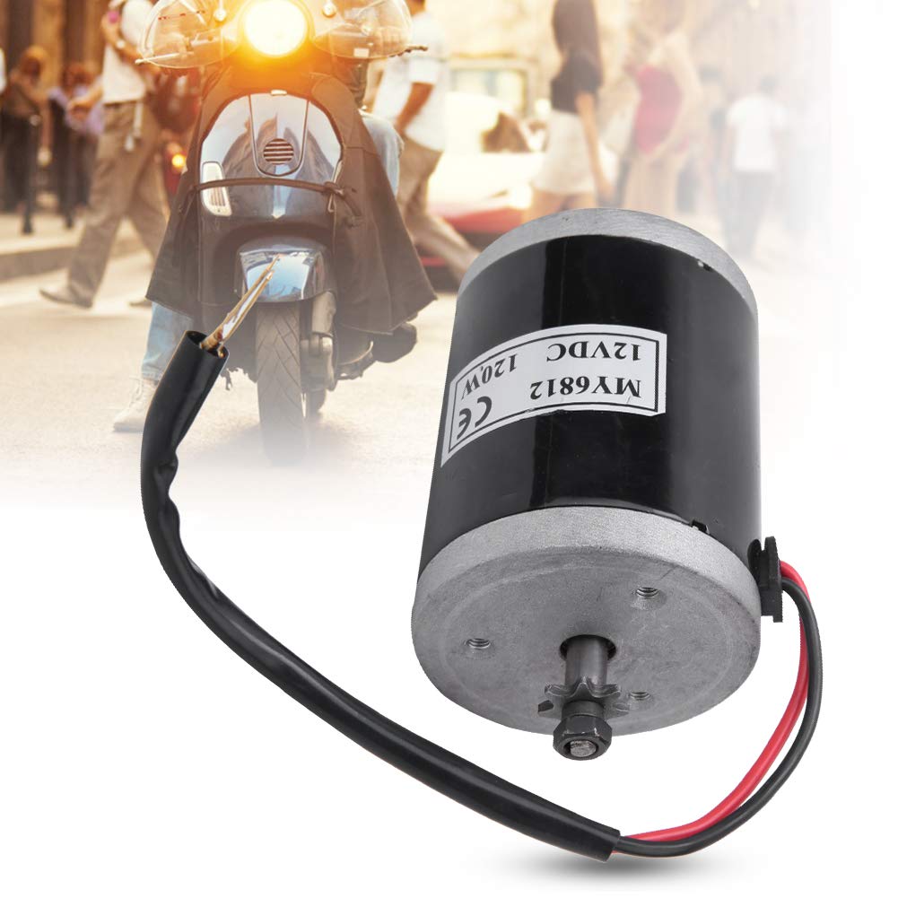 BOROCO Getriebemotor 12V,Elektrischer Fahrrad Dauermagnet DC Getriebemotor 120 W MY6812,Kleiner Elek
