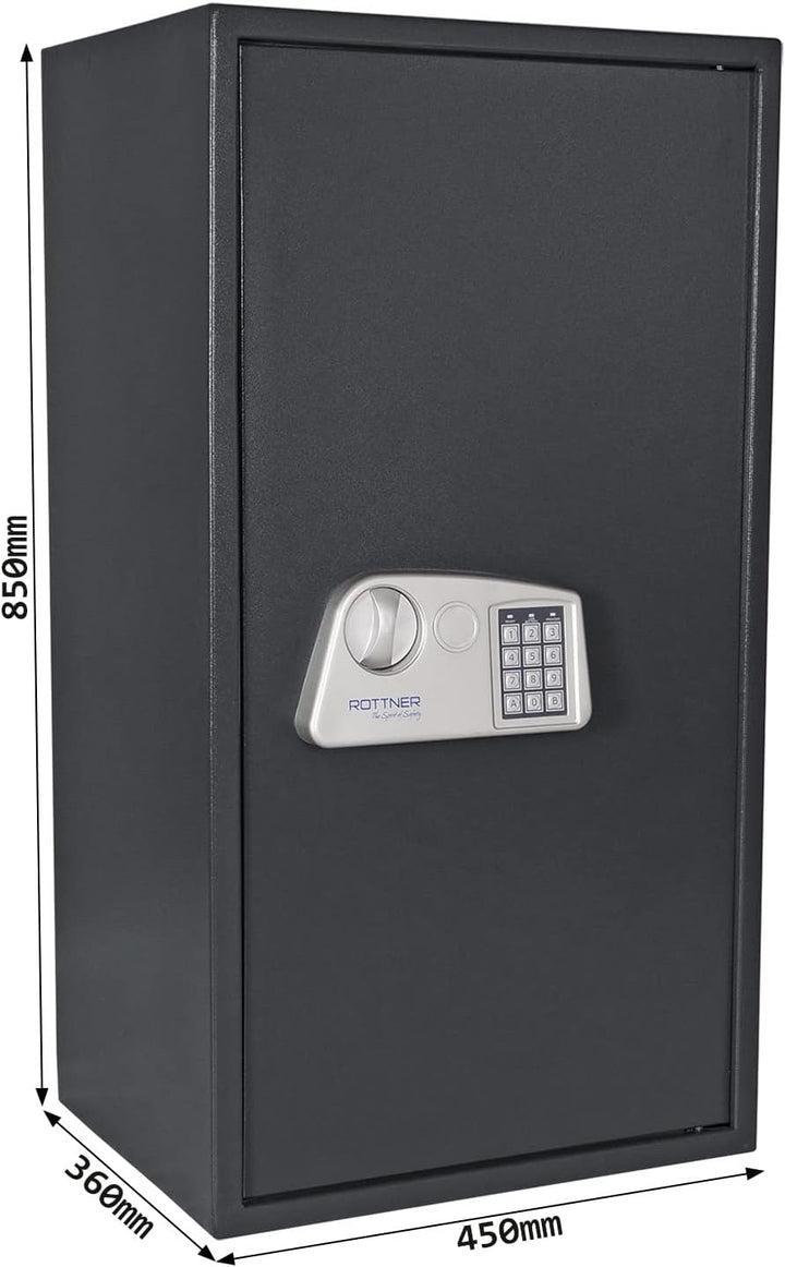 Rottner Möbeltresor Noah 6 Elektronikschloss mechanische Notöffnung BxHxT 45x85x36 cm 2 herausnehmba