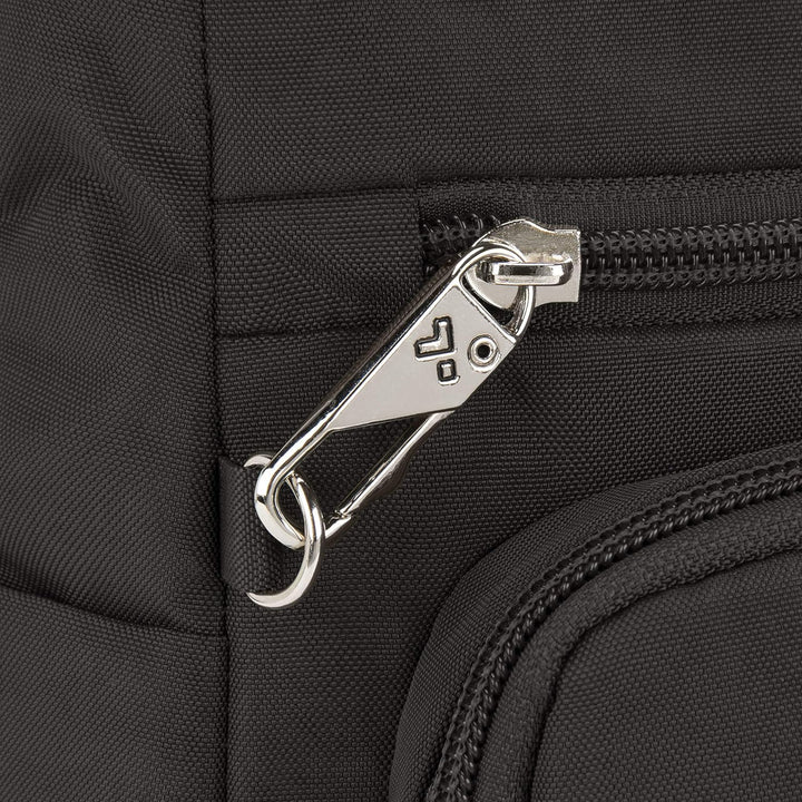 Travelon Unisex Essentials Anti-Diebstahl aufgesetzte Tasche Crossbody-Tasche Patch Crossbody Schwar