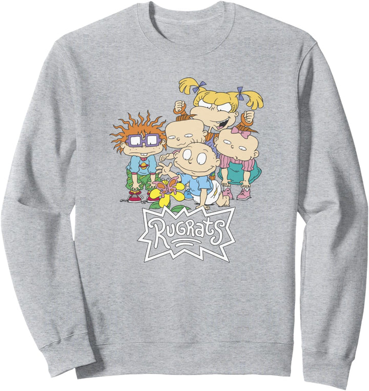 Rugrats Logo Classic Vintage Design Group Shot Sweatshirt