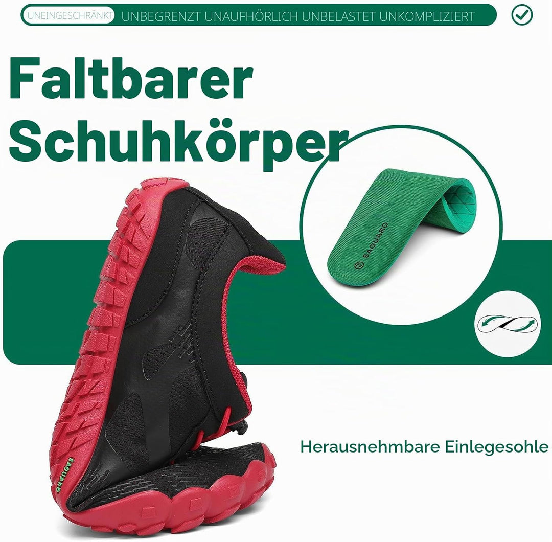 SAGUARO Unisex Barfussschuhe Laufschuhe Minimalistische Outdoor&amp;Indoor Fitnessschuhe GR36-48 37 EU J