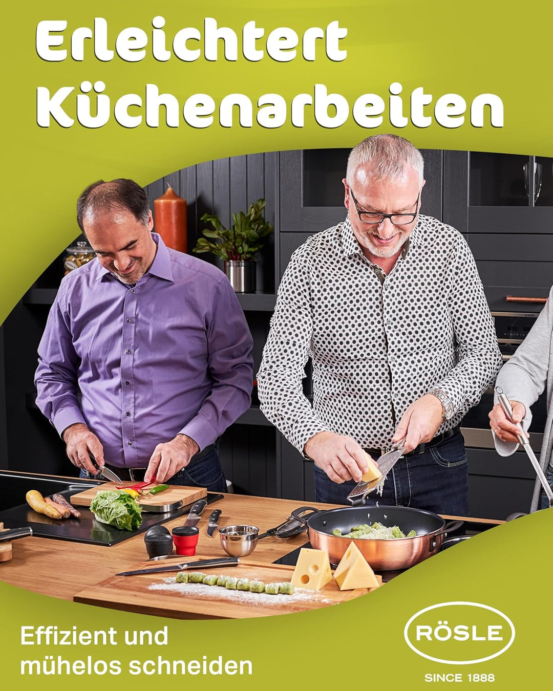 RÖSLE Spickmesser Tradition 9 cm - Hochwertiges und scharfes Küchenmesser zum Schneiden, Spicken und