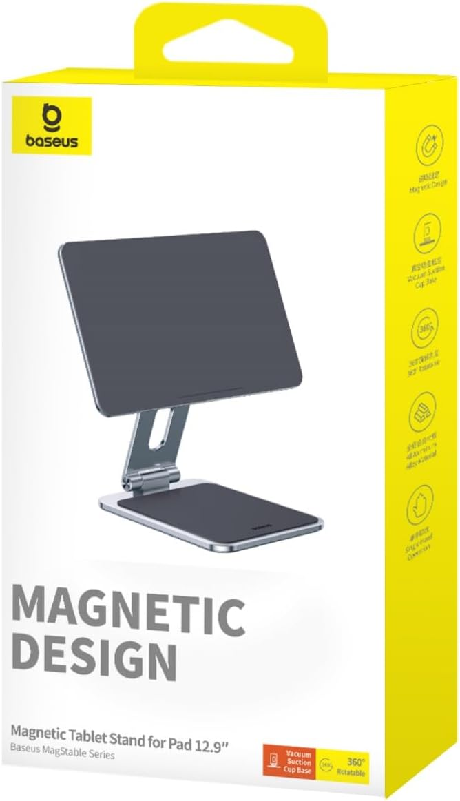Magnetic Tablet Stand Baseus MagStable for Pad 12.9" (Grey)