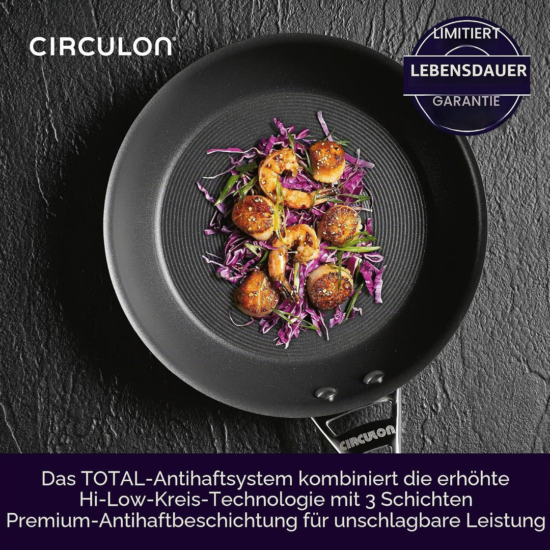 Circulon Infinite topfset induktion 5 teilig - Antihaft-Töpfe und kochtopf set mit Edelstahldeckeln