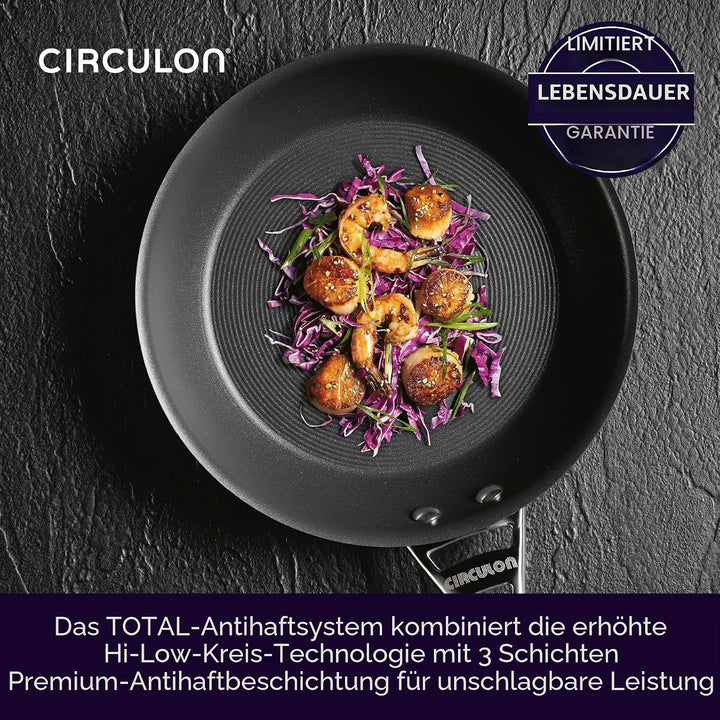 Circulon Infinite topfset induktion - 6 teilig Antihaft-Töpfe und kochtopf set mit Edelstahldeckeln