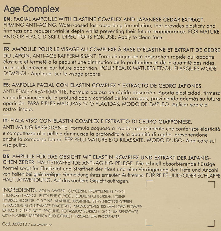 CASMARA - AGE COMPLEX AMPOULES - 5 UNITS / 2,5ML 5 Unidades 2.5ml, 5 Unidades 2.5ml