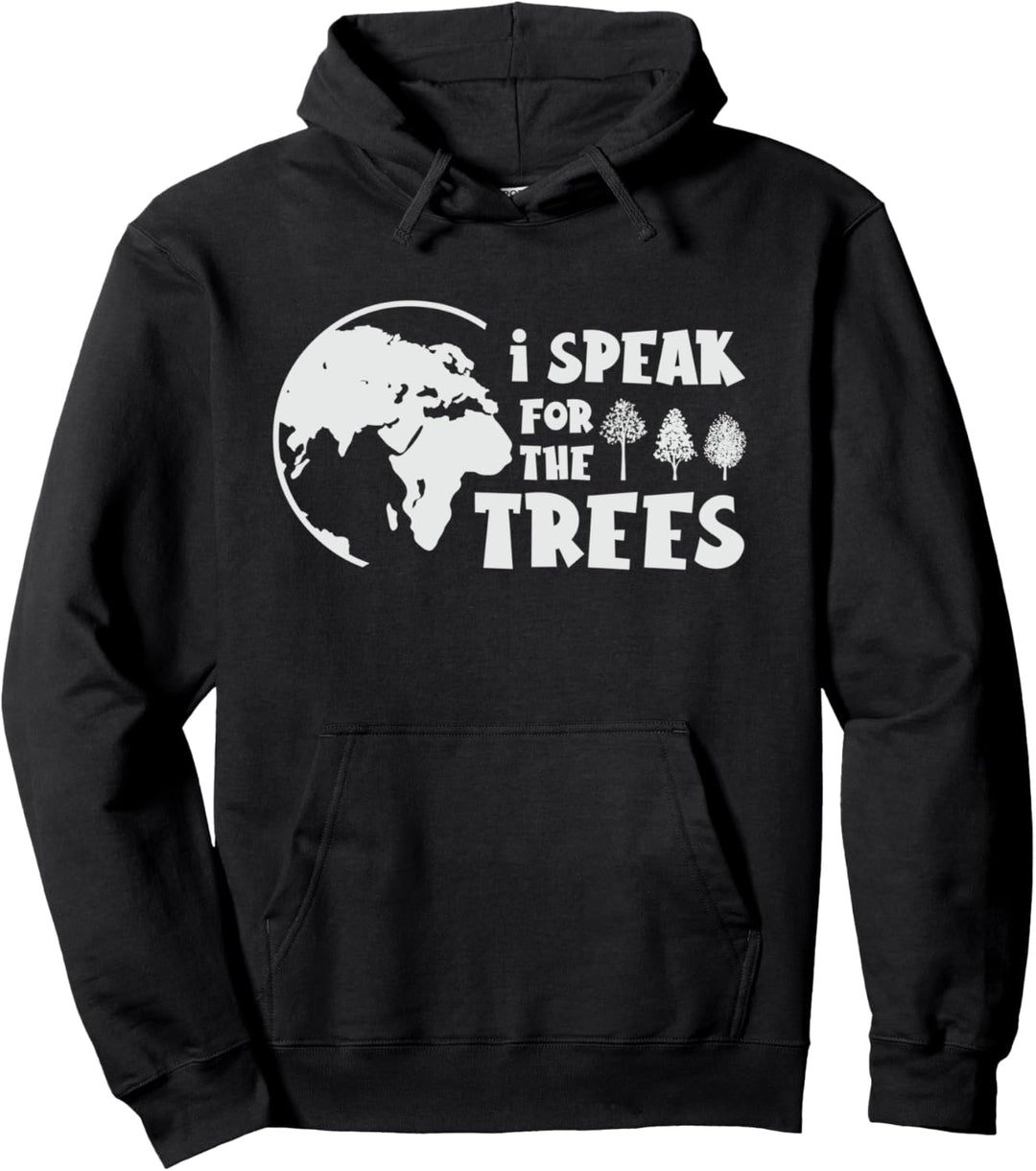 Ich spreche für die Bäume Planet Klimawandel Globus rette Erde Pullover Hoodie