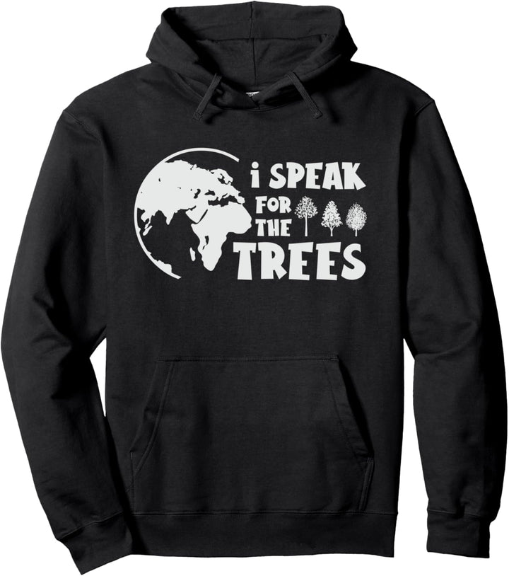Ich spreche für die Bäume Planet Klimawandel Globus rette Erde Pullover Hoodie