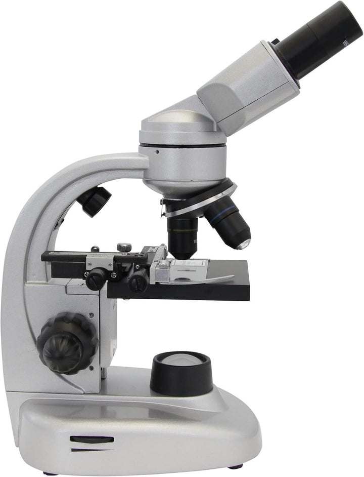 Omegon Mikroskop Binofield, 40x-800x, LED | Präzise Beobachtungen mit beidäugigem Sehen | Für Schule