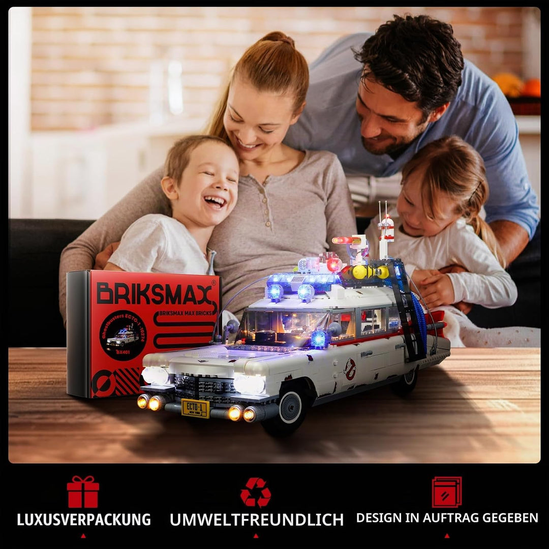 BRIKSMAX Led Beleuchtungsset für Lego Creator Ghostbusters™ ECTO-1 - Compatible with Lego 10274 Baus