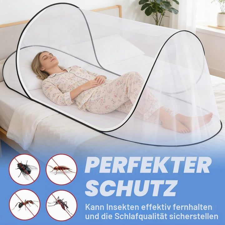 Moskitonetz Pop Up 200 x 80 x 56 cm, Faltbares Pop Up Moskitonetz Reise POP Up, Tragbares Campingzel