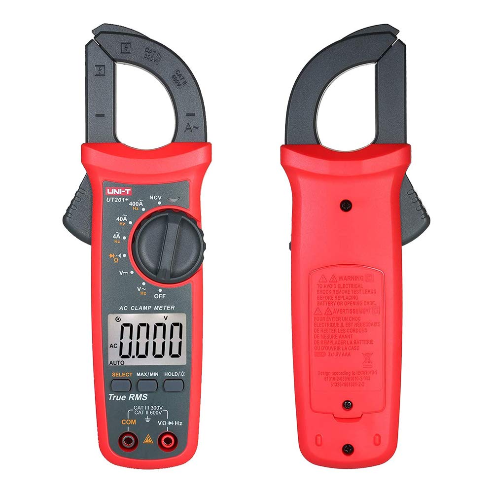 UNI-T UT201+ Digital Clamp Meter 4000 counts Multimeter auto range True-RMS-Zangenmessgerät DC curre