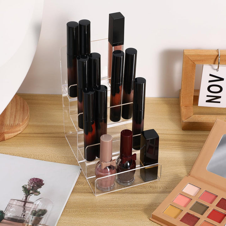 Cabilock Bourse Ständer Acryl Geldbörse Halter 4 Schichten Börse Ständer Schmuck Brille Display Rise