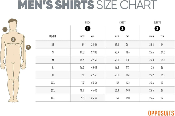 OppoSuits Herren-Kurzarmshirt – perfekt für den Sommer – schmale Passform XXL Shirt Short Sleeve Whi