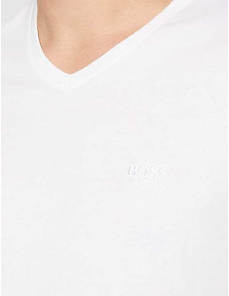 BOSS Herren Business Kurzarm Shirt T-Shirt 2P CO 2er Pack S New - White100, S New - White100