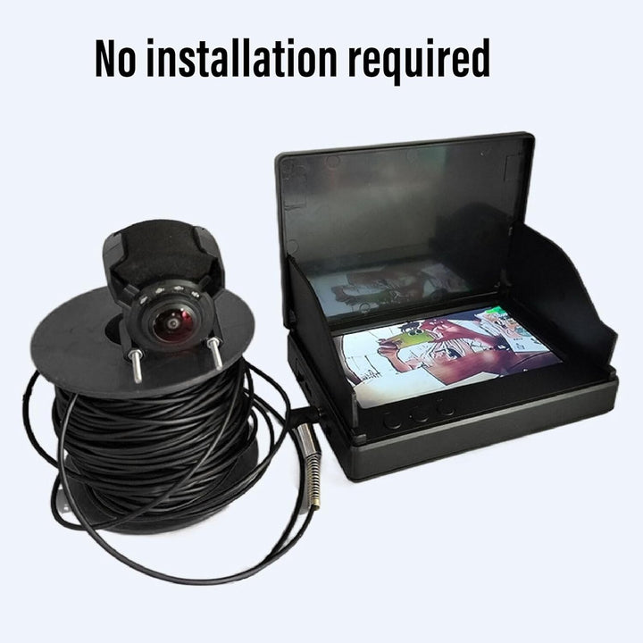 Unterwasser-Angelkamera, 1080P High Definition 4,3 Zoll Sichtbarer Grossbild-Video-Fischfinder mit 2