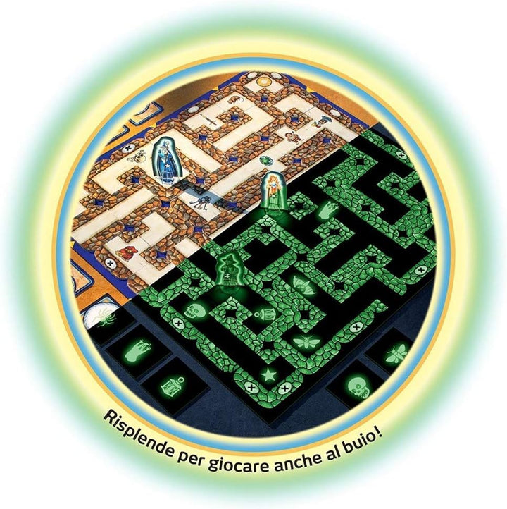 Ravensburger – Magisches Labyrinth Glow In The Dark, Brettspiel, Für 2 An 4 Spieler, 7+ Jahre