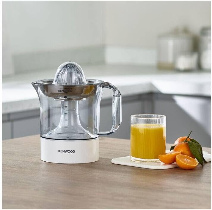 Kenwood JE 290 True-Serie / Zitruspresse / 1,0 Liter / Edelstahlsieb / 40 Watt / Weiss