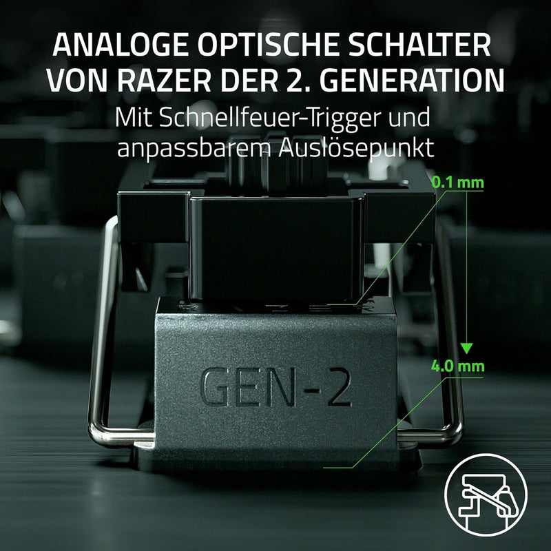 Razer Huntsman V3 Pro Tenkeyless - Analoge optische E-Sport-Tastatur ohne Ziffernblock (Digitaler Dr