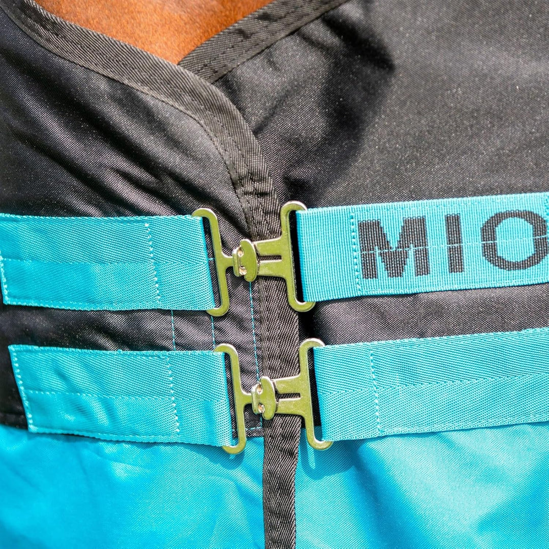Horseware Amigo Mio Turnout medium black turquoise Weidedecke Winterdecke schwaz-türkis 6'0, schwaz-