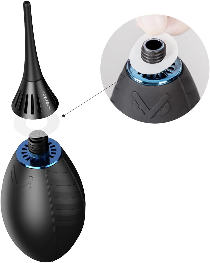 VSGO V-B02E Air Mover Luftgebläse mit Filter Gummi Staubgebläse für Kamera Objektiv Sensor Reinigung