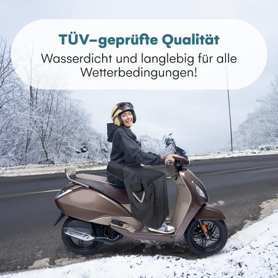 smartpeas Rollerdecke Winter - Beinschutz Roller - Regenschutz Roller für alle Motorroller – univers
