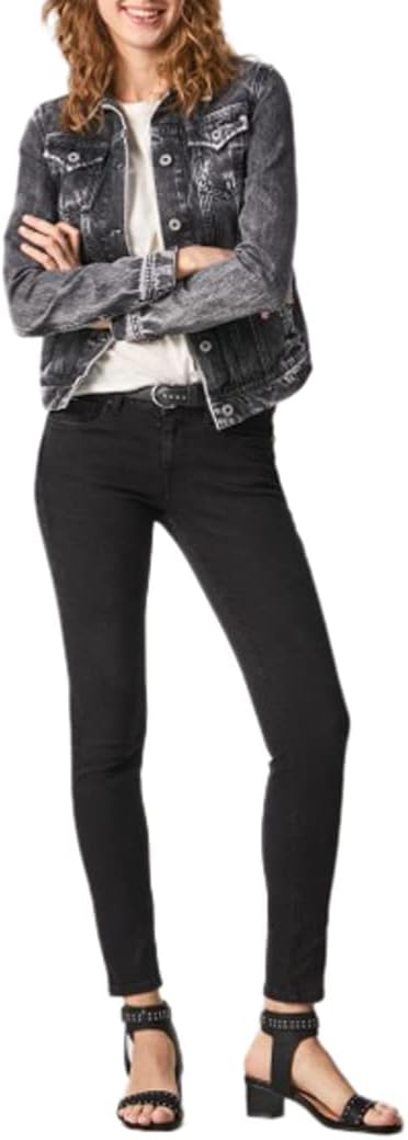 Pepe Jeans Damen Jeans Soho Jeans, Schwarz, 31W / 32L