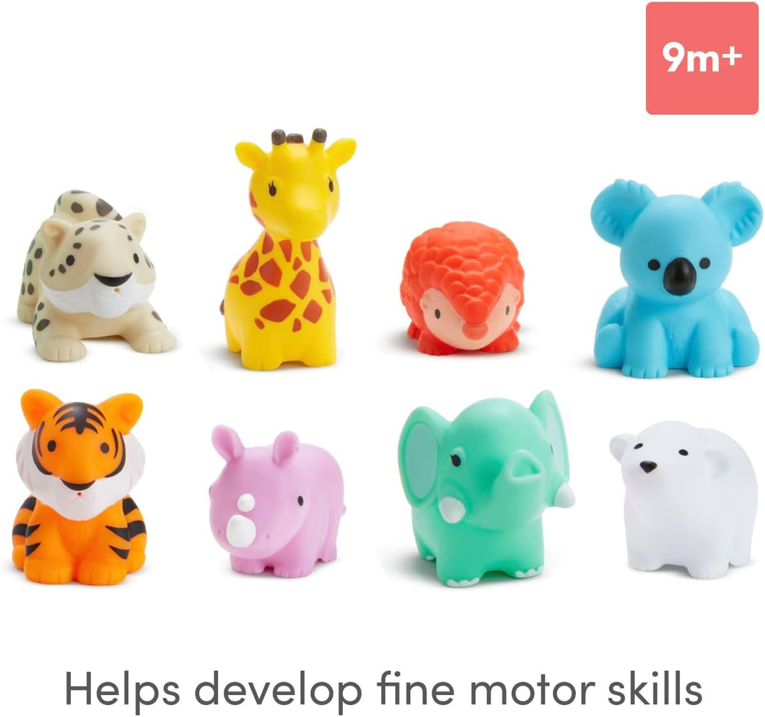 Munchkin Wild Tiere Baby Badespielzeug, 8 Stücks, Multi Wild Animals, 8 Pack, Wild Animals, 8 Pack