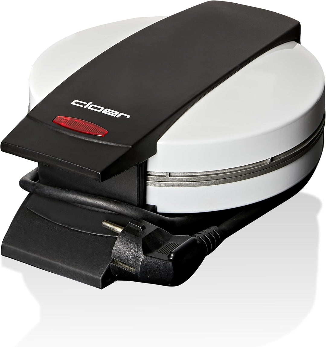 Cloer 6121 Donut Maker für 6 Mini-Donuts oder Bagels, Antihaftbeschichtung, rote Kontrollleuchte, pl