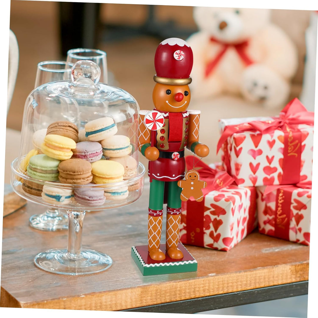 BUGUUYO 1stk Nussknacker-verzierung Lebkuchen Weihnachtsdeko Party-weihnachtsszenenverzierung Nusskn