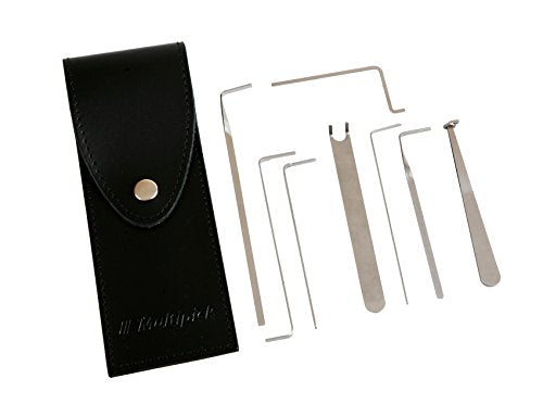 Multipick Lockpicking Spanner Profi Set 8-teilig für alle Profil-Schlösser aus Federstahl-Draht in E