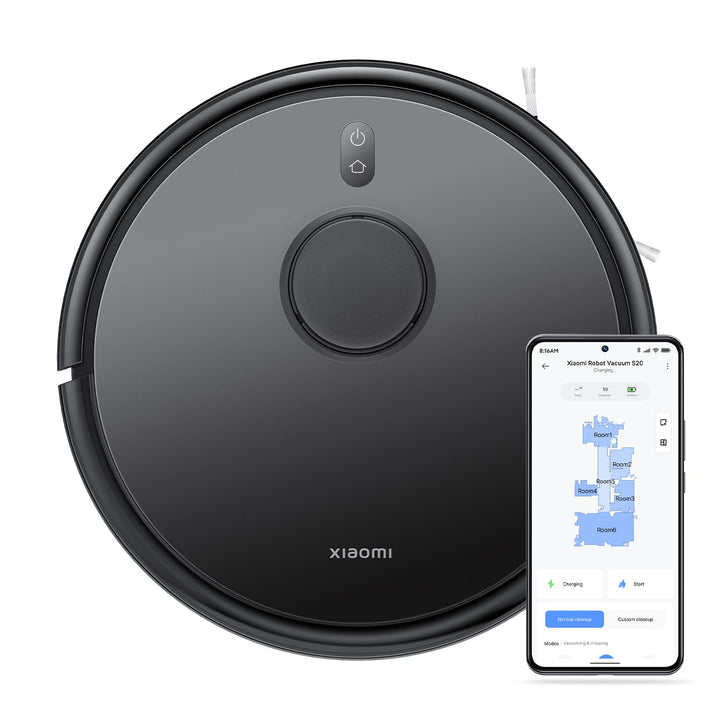 Xiaomi Robot Vacuum S20 Saug- und Wischroboter, Smarter Reinigungsplan mit LDS Lasernavigation, 5000