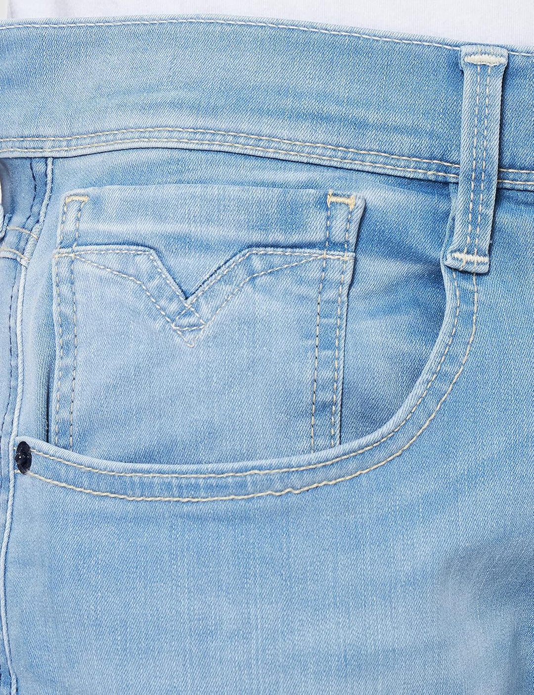 Replay Herren Jeans Anbass Hyperflex Re-Used Xlite 27W / 30L 010 Light Blue, 27W / 30L 010 Light Blu