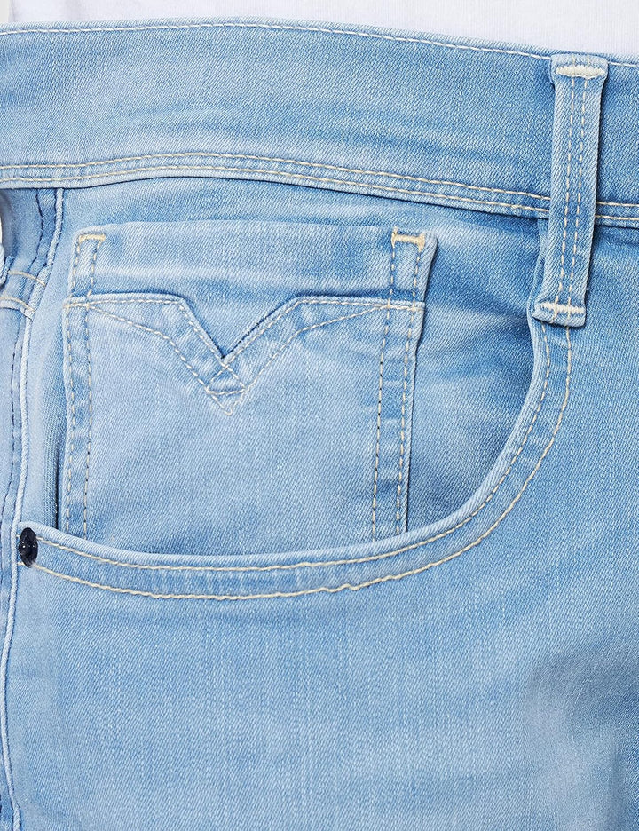 Replay Herren Jeans Anbass Hyperflex Re-Used Xlite 27W / 30L 010 Light Blue, 27W / 30L 010 Light Blu