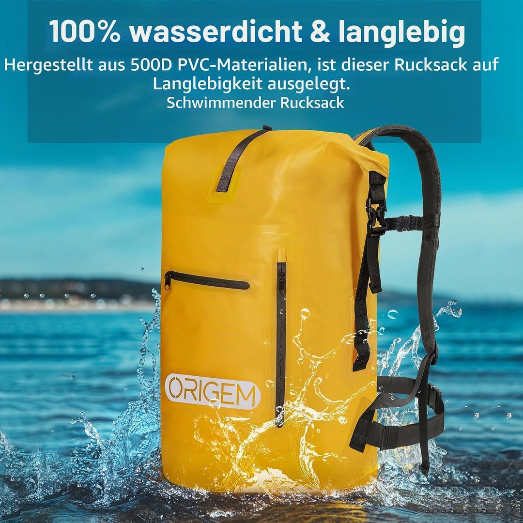 Origem Wasserdichter Rucksack, 35L/55L/85L Rolltop Rucksack Wasserdicht, Dry Bag mit Computereinsatz