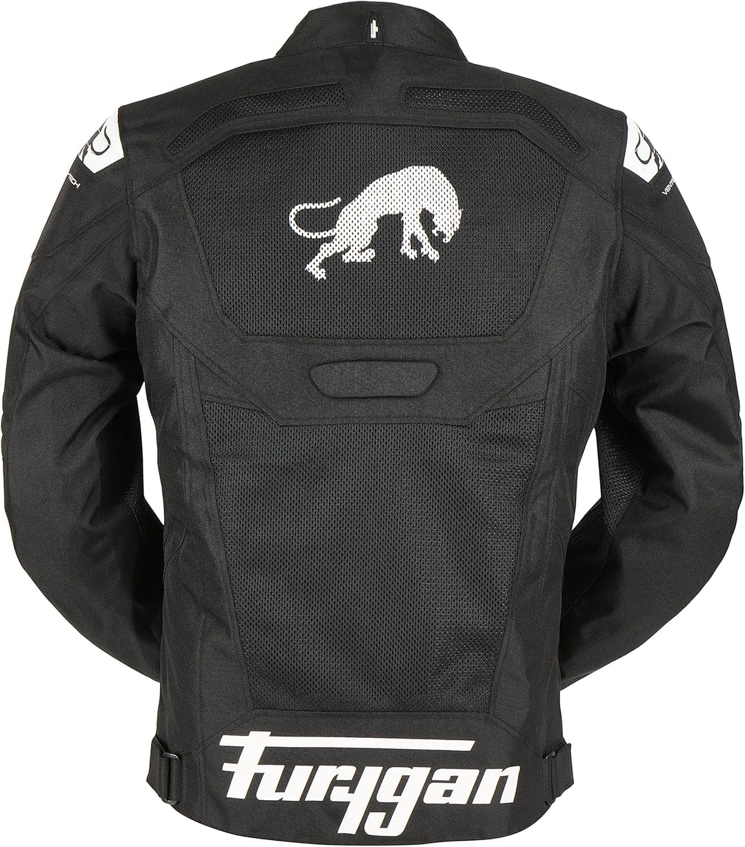 FURYGAN ATOM VENTED EVO D3O JACKEN UND MÄNTEL RADICAL S Schwarz-Weiss, S Schwarz-Weiss