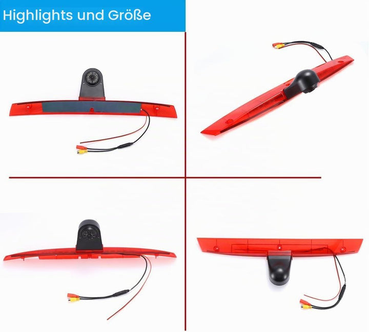 1280 * 720 Brake Bremsleuchte Auto Kamera Third roof Bremslicht Rückfahrkamera Replacement for Merce