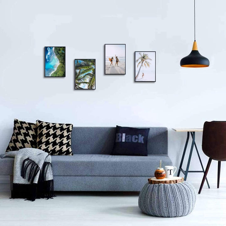 A2 Zertifikatsrahmen aus schwarzem Aluminium, 2er-Pack Posterrahmen mit Plexiglasfront, 42 x 59 cm F