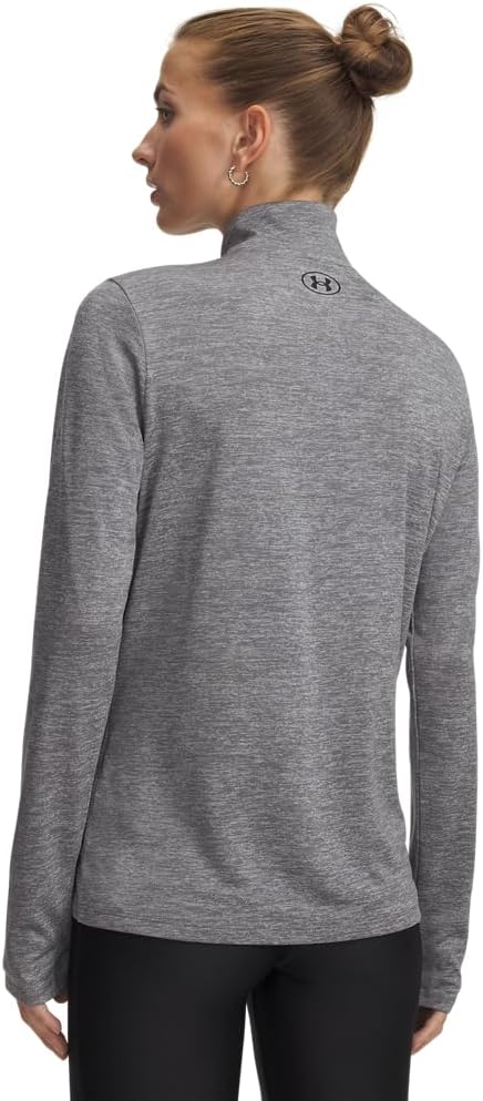 Under Armour Damen Fitness Sweatshirt Tech 1/2 Zip S (338) Rack Grün/Weiss, S (338) Rack Grün/Weiss