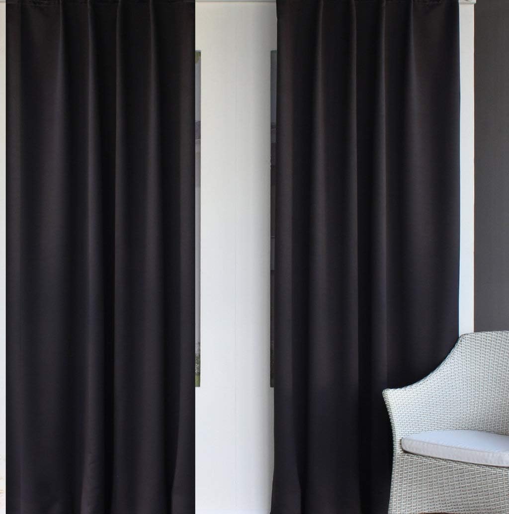 EASYHomefashion Vorhang Verdunkelungsvorhang Verdunkelungs Vorhänge Dekoschal Gardine Blickdicht Bla