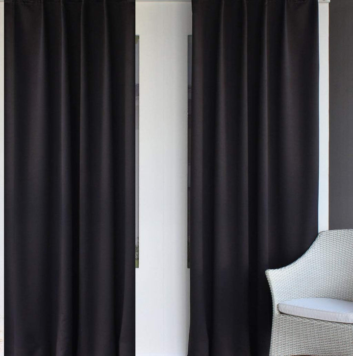 EASYHomefashion Vorhang Verdunkelungsvorhang Verdunkelungs Vorhänge Dekoschal Gardine Blickdicht Bla
