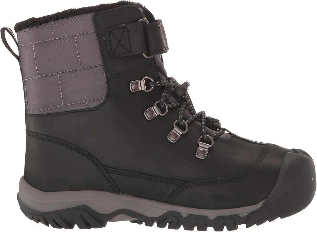 KEEN Unisex Kinder Kanibou Waterproof Schneestiefel 24 EU Black Magnet, 24 EU Black Magnet