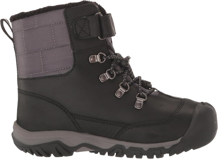 KEEN Unisex Kinder Kanibou Waterproof Schneestiefel 24 EU Black Magnet, 24 EU Black Magnet
