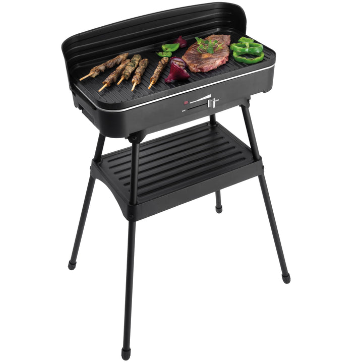 Fritel Barbecue BBQ 2246 – Elektrogrill/Tischgrill – Grosse Grillfläche 50 x 25 cm – 2200 W – Abnehm
