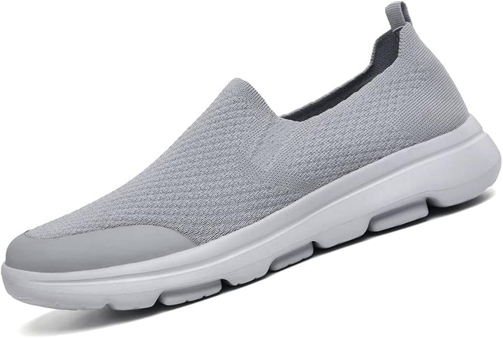 Puxowe Herren Slip On Schuhe Stricken Atmungsaktiv Leicht Freizeitschuhe Sneaker Shoes Männer 42 EU