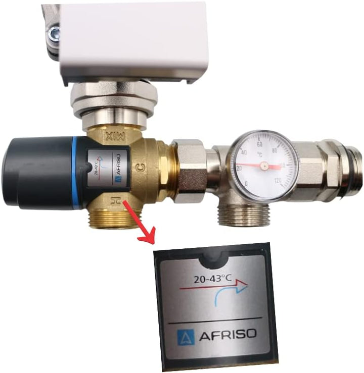 MD technic Pumpengruppe für Fussbodenheizung mit Wilo Yonos Pumpe und drei wege Mischer AFRISO Kvs 2