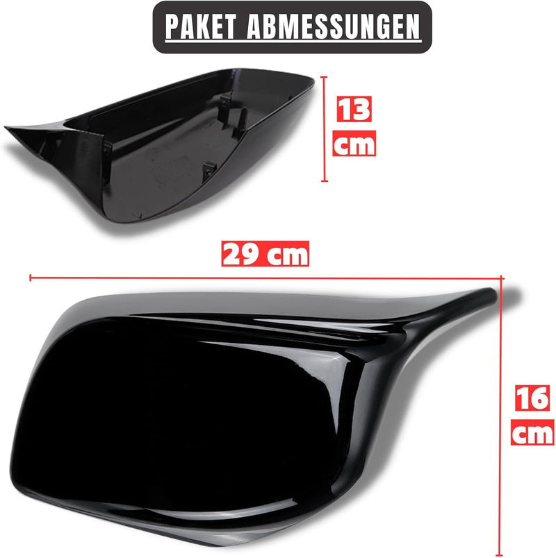 Auto Aussenspiegel Abdeckung Spiegelkappen Rückspiegelabdeckkappen Ersatz Passend für 2002-2010 BMW