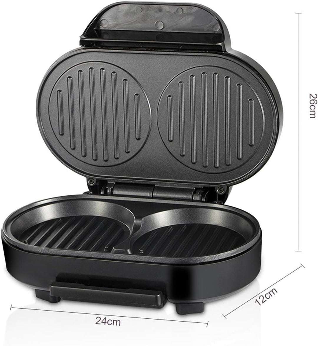 Elektrischer Frühstücksbereiter, Elektrischer Eier-Burger-Maker, Anti-Stick mit Aluminium-Heizplatte